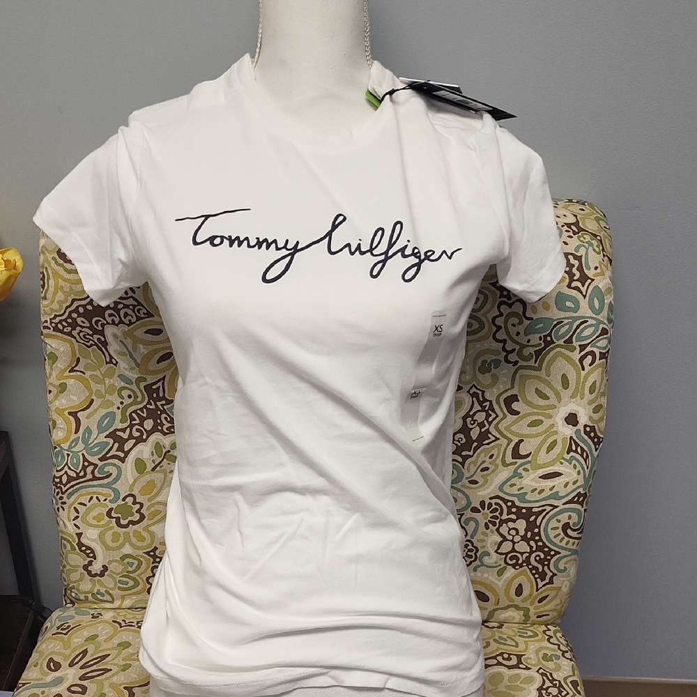 Tommy Hilfiger Adaptive White Short Sleeve Tee